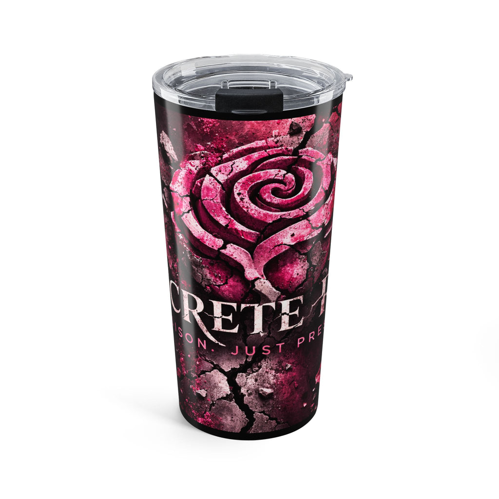 Concrete Rose | Pink Cracked Rose Insulated Tumbler 20oz