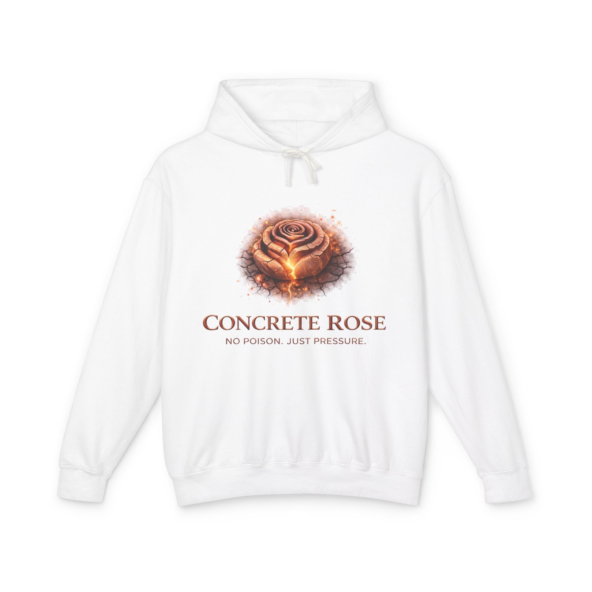 Concrete Rose | Rose Gold Lightweight Hooded Sweatshirt