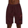 Concrete Rose | Bordeaux Men's Athletic Shorts