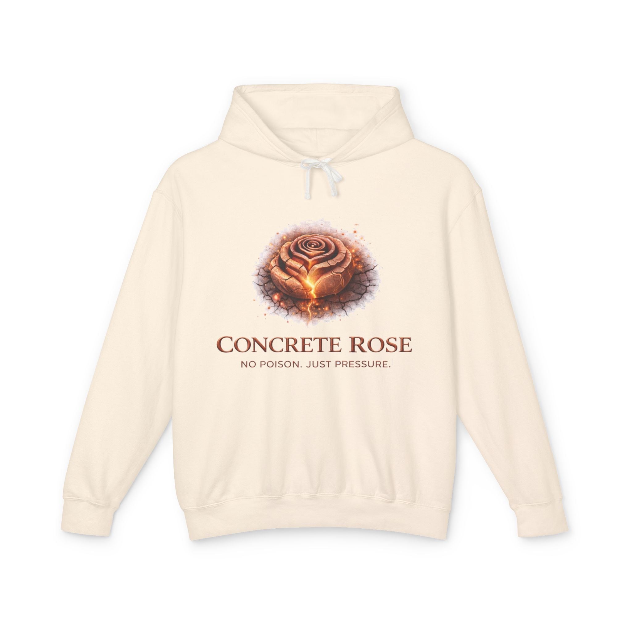 Concrete Rose | Rose Gold Lightweight Hooded Sweatshirt