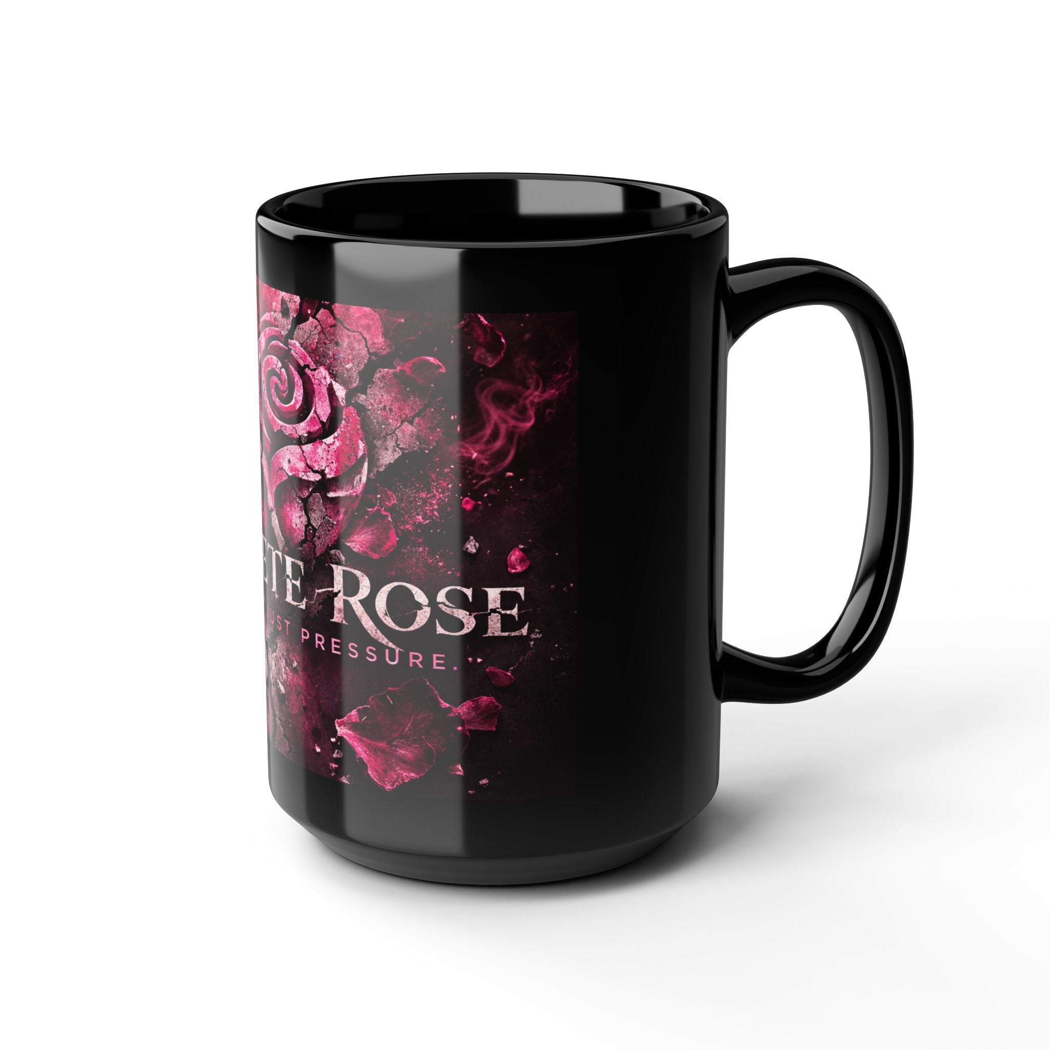 Concrete Rose | Pink Cracked Rose Design (11oz & 15oz)