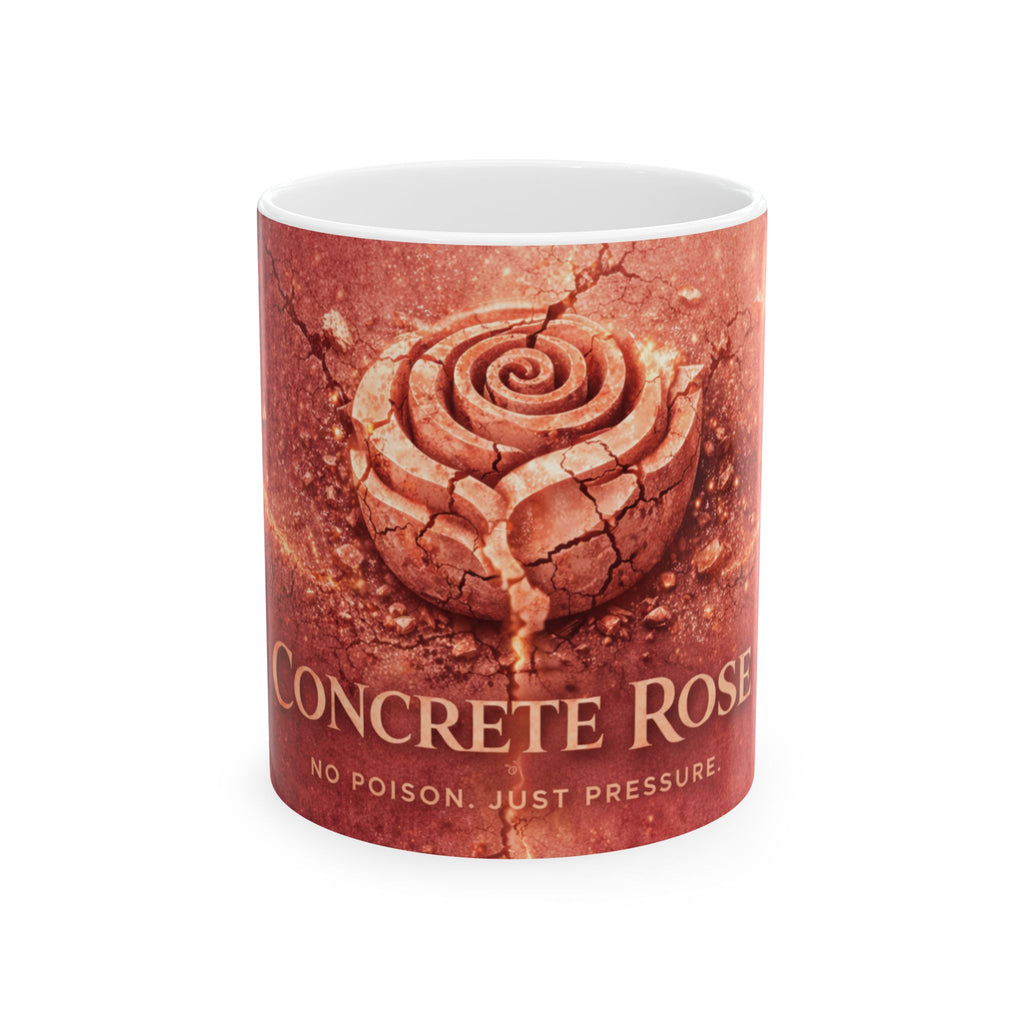 Concrete Rose | Ceramic Inspirational Mug (11oz, 15oz)