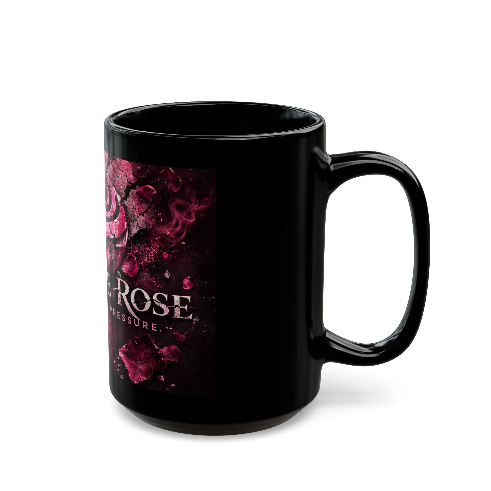 Concrete Rose | Pink Cracked Rose Design (11oz & 15oz)