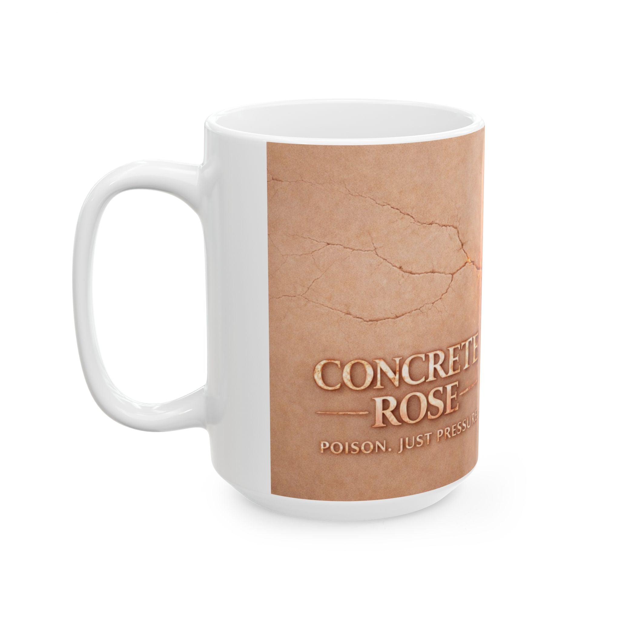 Concrete Rose | Rose Gold Ceramic Mug (11oz, 15oz)