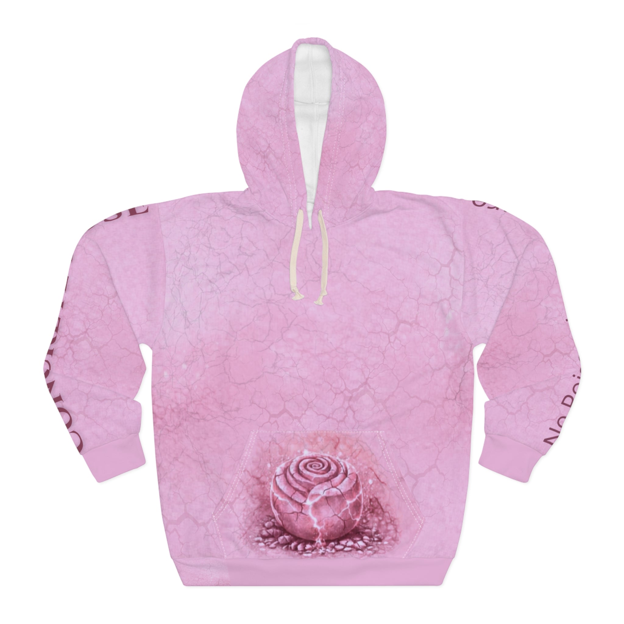 Concrete Rose | Pink Edition Cracked Hoodie