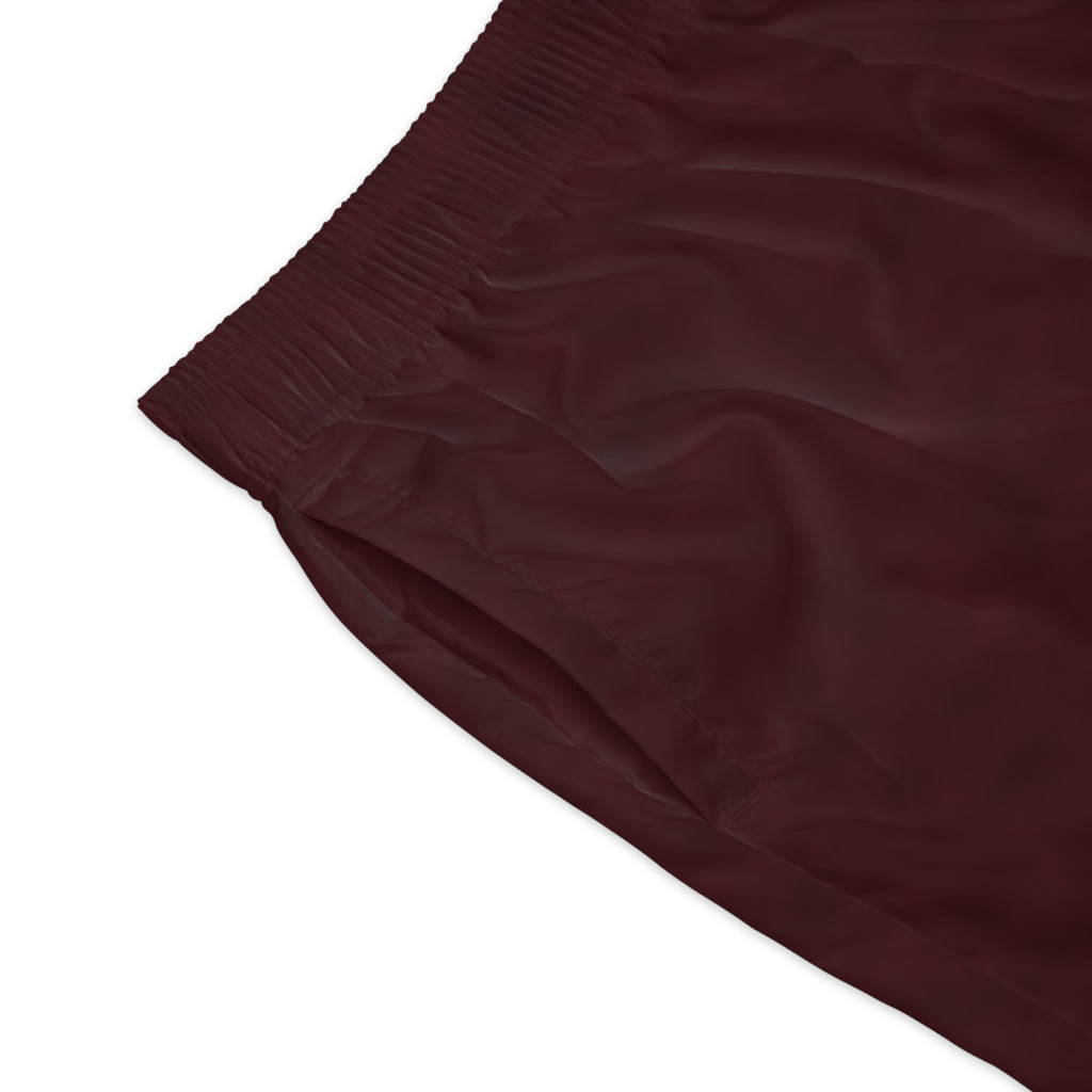 Concrete Rose | Bordeaux Men's Athletic Shorts