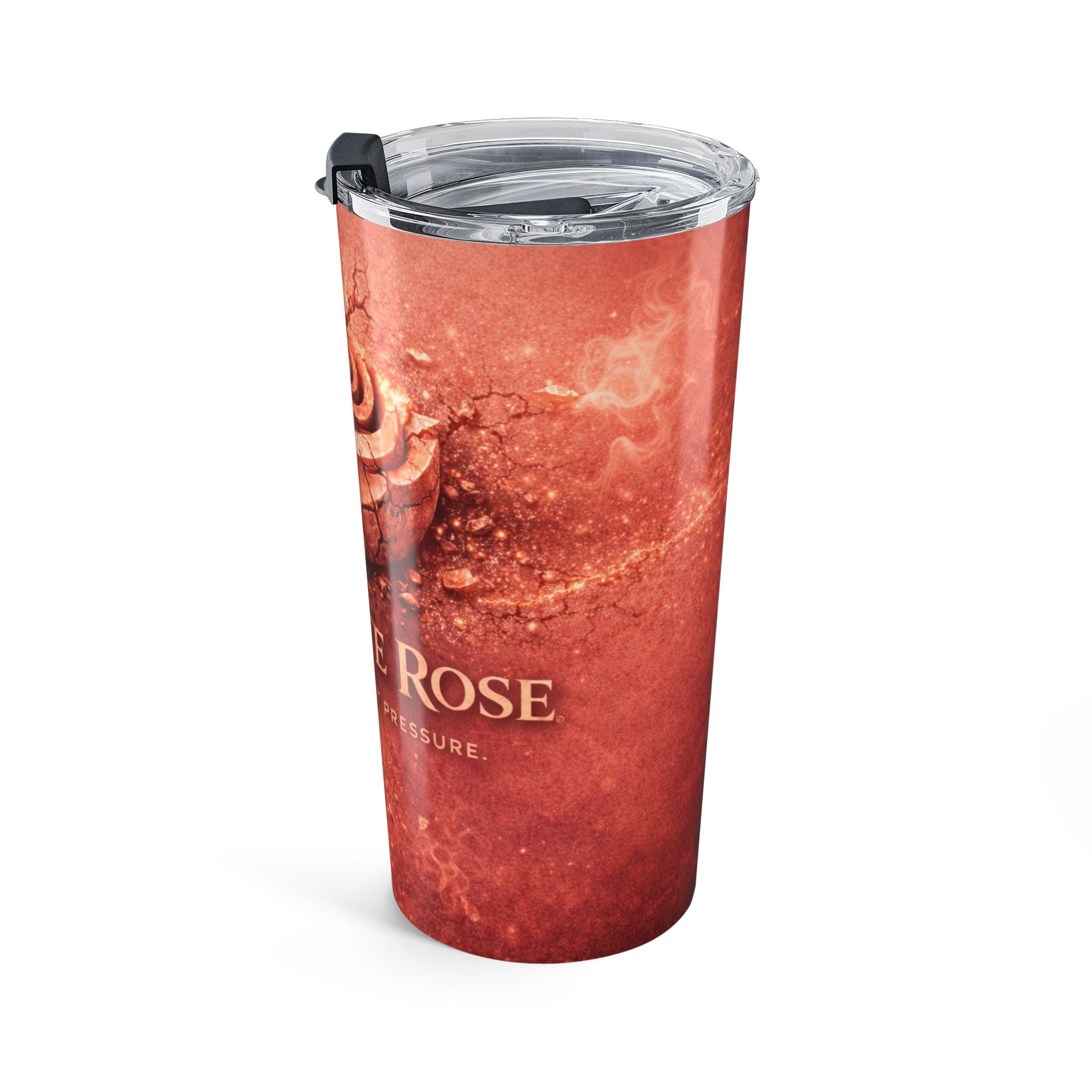 Concrete Rose | Rustic Red Floral Insulated Tumbler 20oz