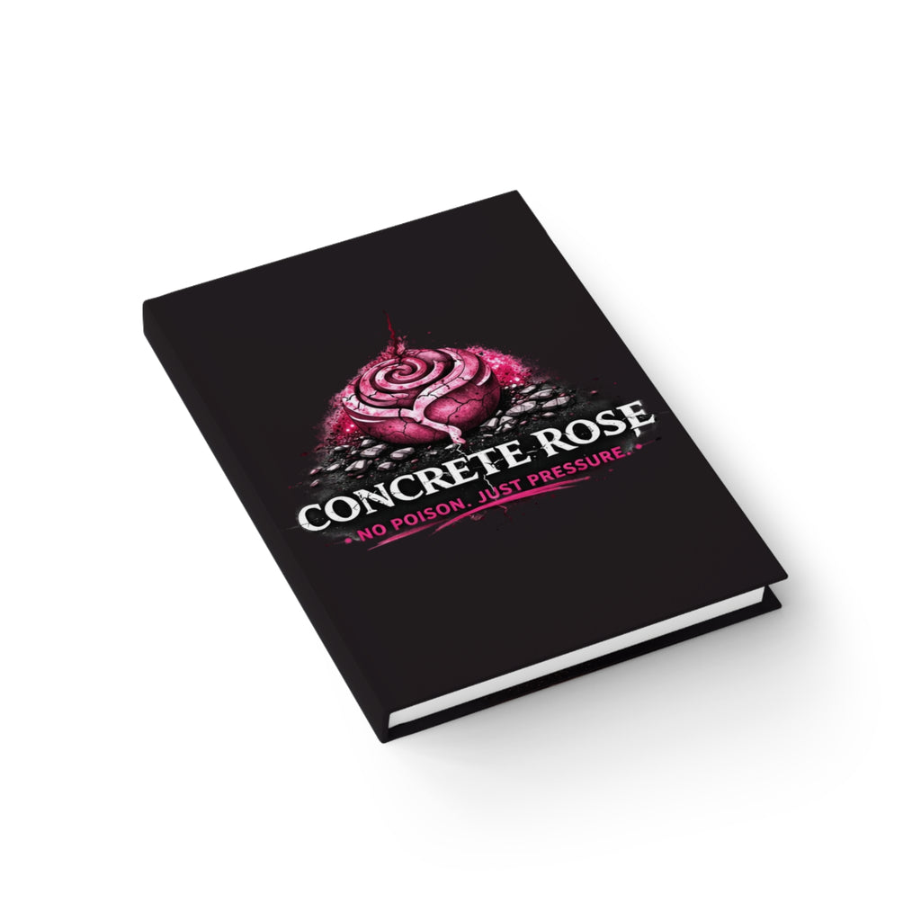Concrete Rose | Pink Rose Hardcover Journal