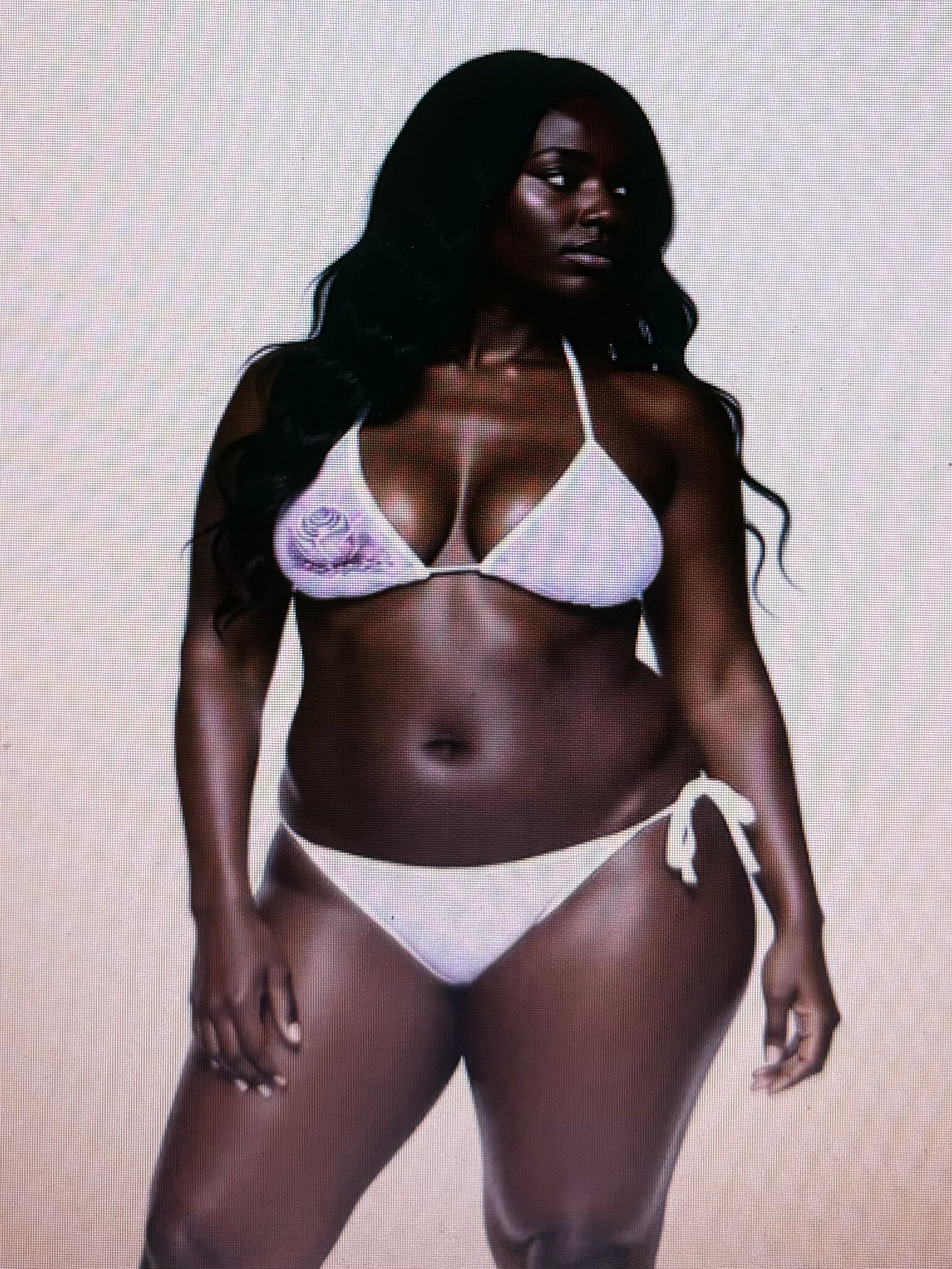 Concrete Rose | Pink Velvet Triangle Bikini
