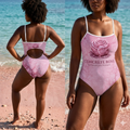 Concrete Rose | Pink Rose One-Piece Swimsuit