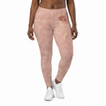 Concrete Rose | Blush Rose Gold Leggings