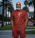 Concrete Rose | Crimson Men's  T-Shirt