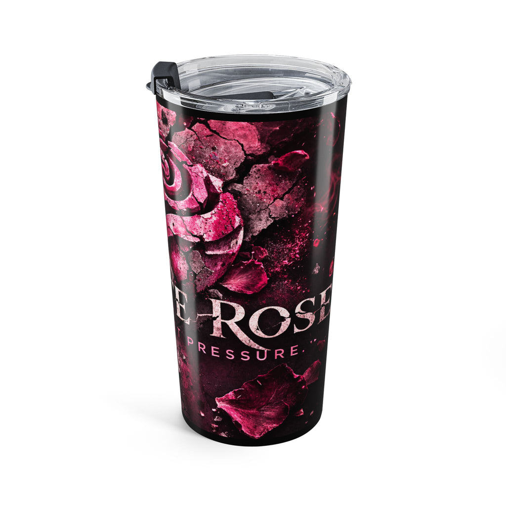 Concrete Rose | Pink Cracked Rose Insulated Tumbler 20oz
