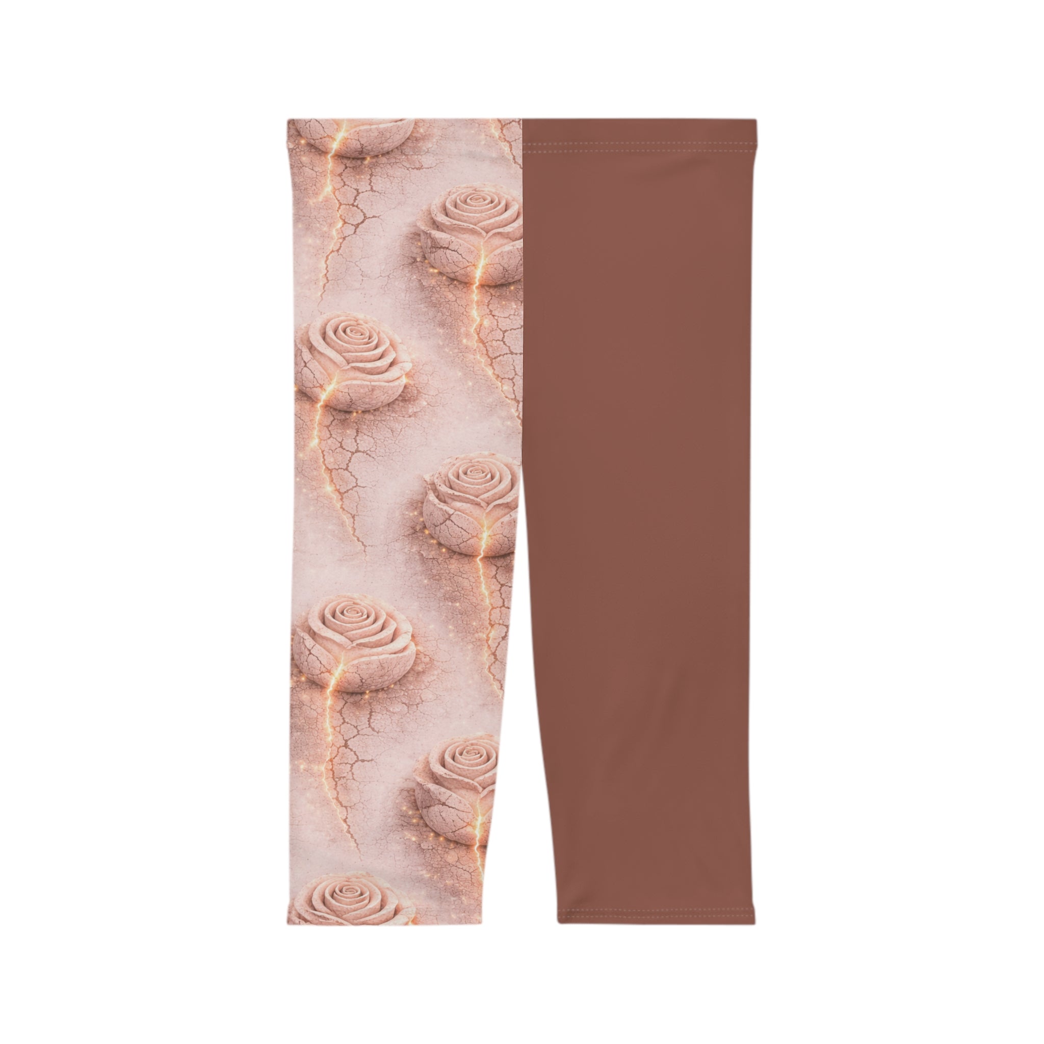 Concrete Rose | Cracked Rose Capri Leggings Limited Edition