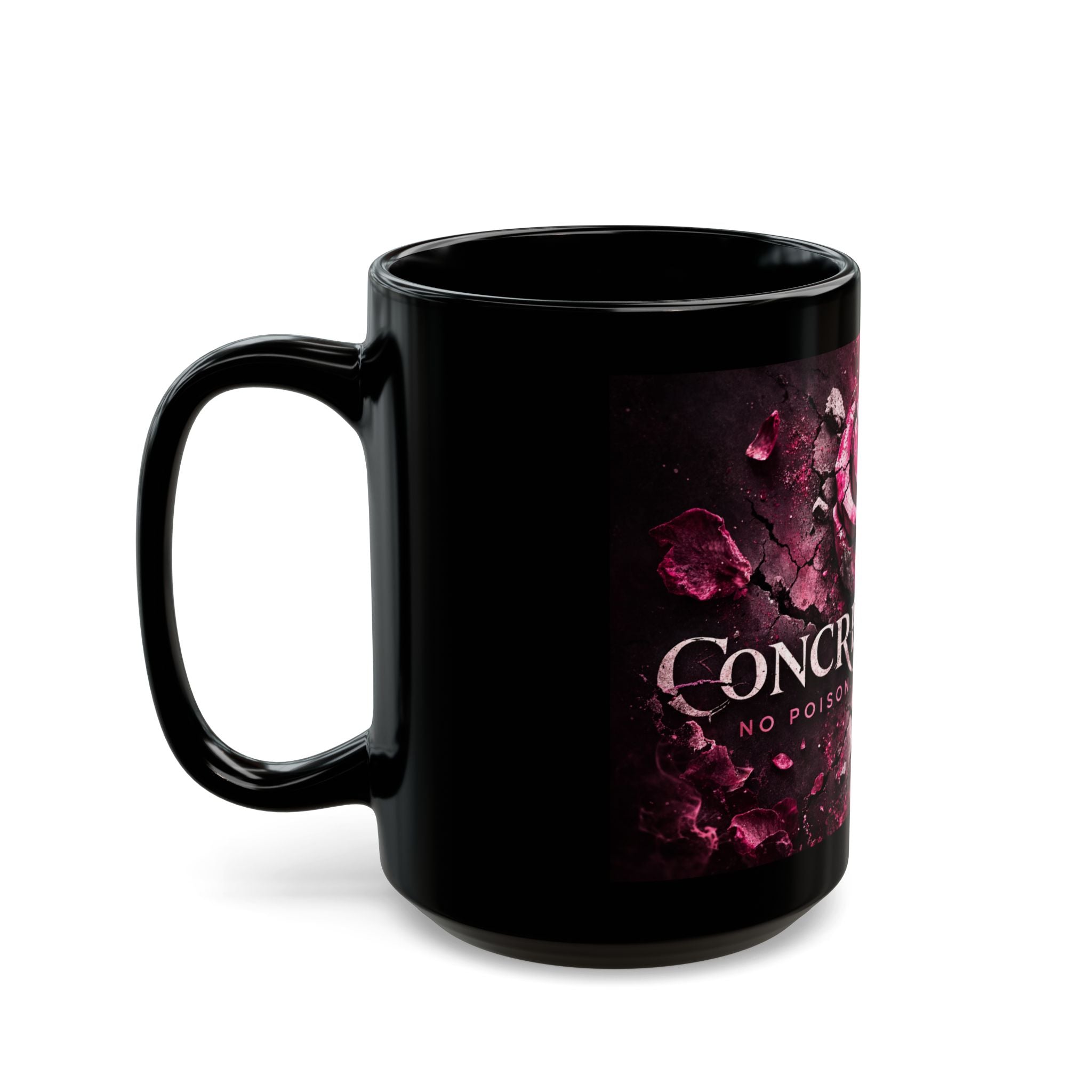 Concrete Rose | Pink Cracked Rose Design (11oz & 15oz)