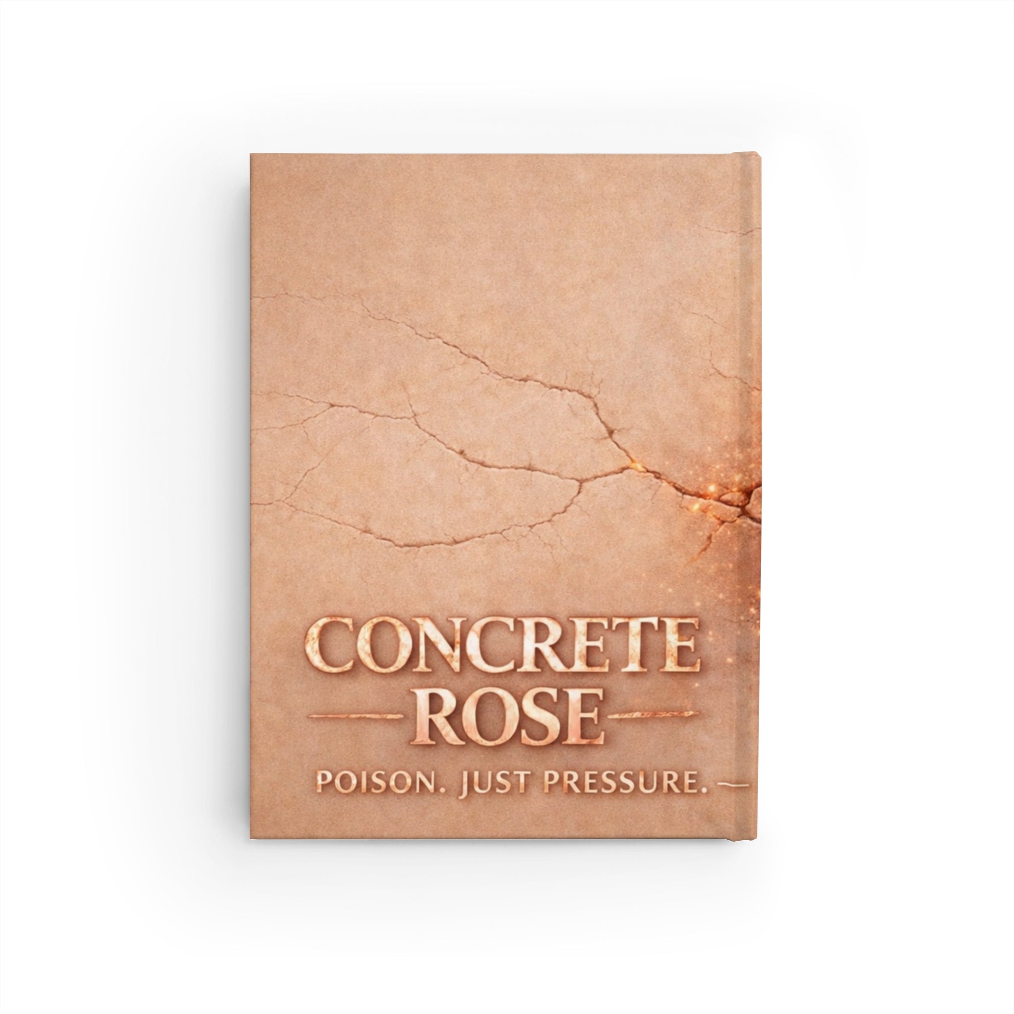 Concrete Rose | Rose Gold Hardcover Journal