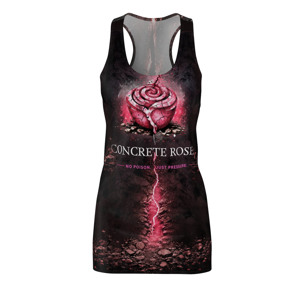 Concrete Rose | Pink Rose Racerback Dress