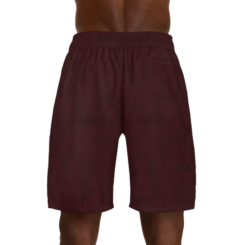 Concrete Rose | Bordeaux Men's Athletic Shorts