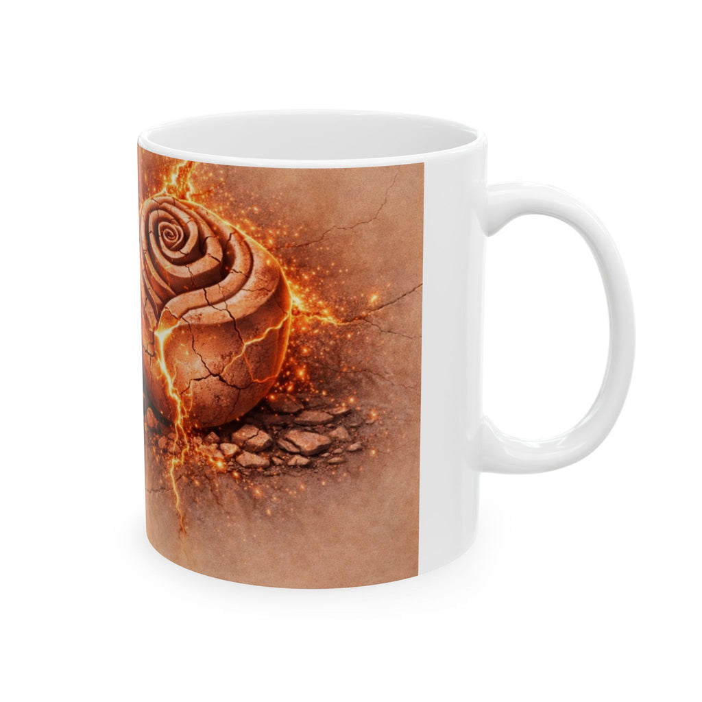 Concrete Rose | Rose Gold Ceramic Mug (11oz, 15oz)