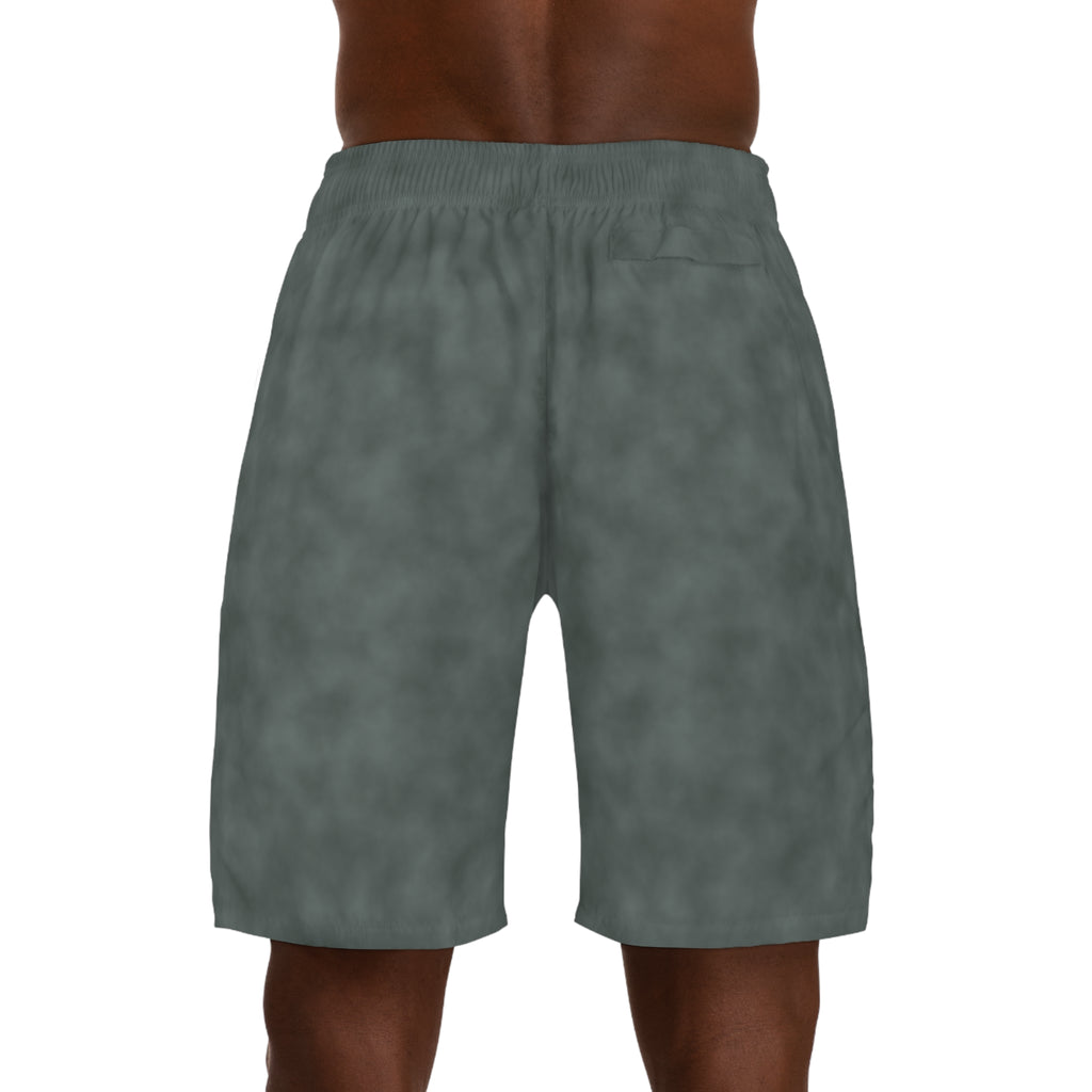 Concrete Rose |Cracked Concrete Men's Athletic Shorts