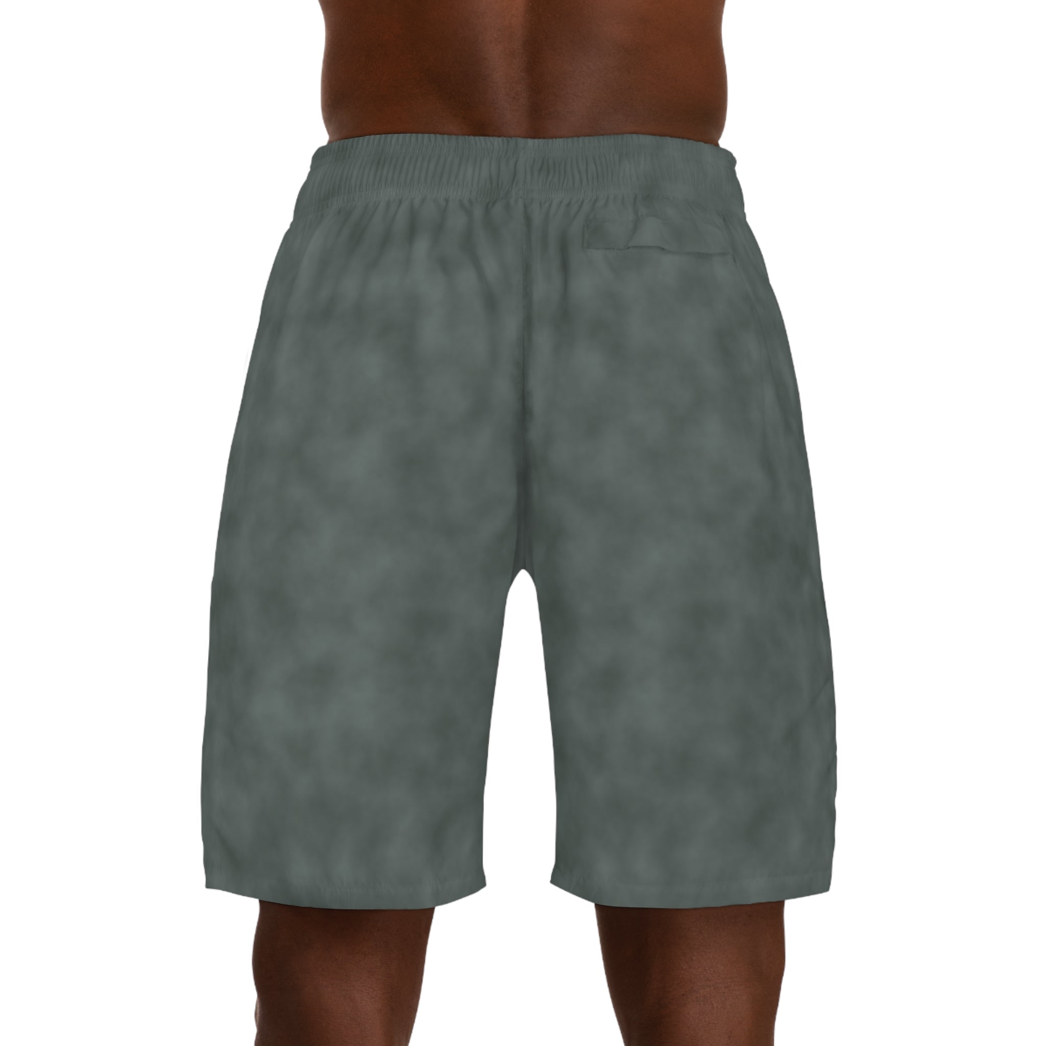 Concrete Rose |Cracked Concrete Men's Athletic Shorts
