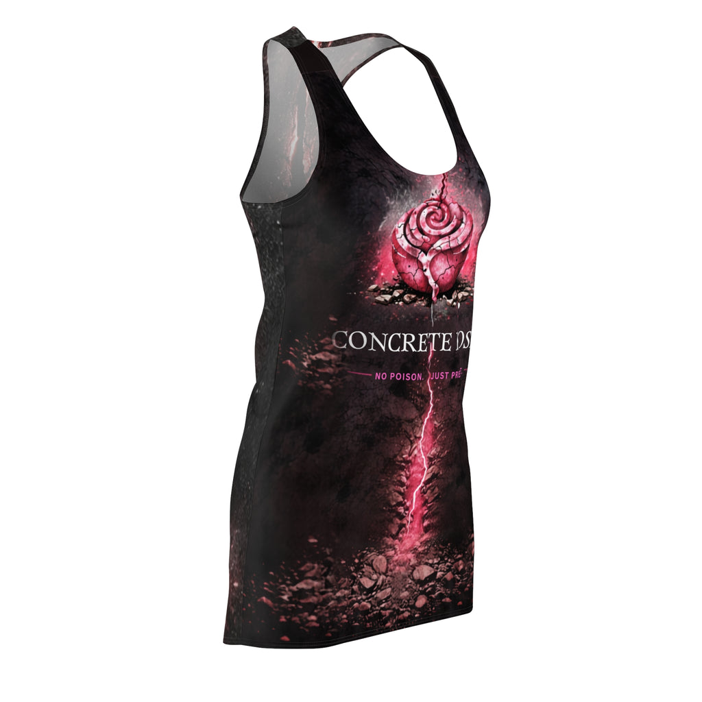 Concrete Rose | Pink Rose Racerback Dress