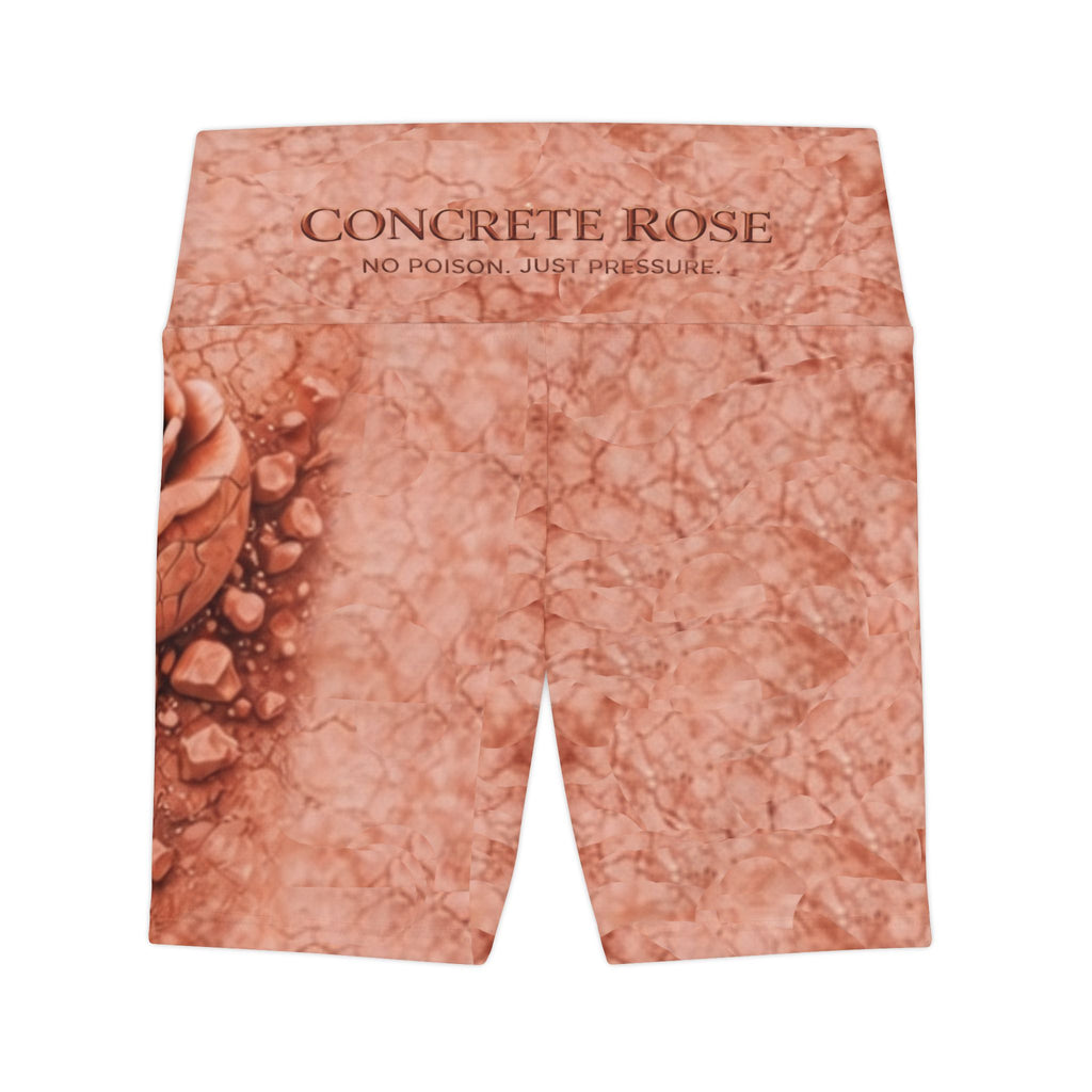 Concrete Rose | Rose Gold Workout Athletic Shorts