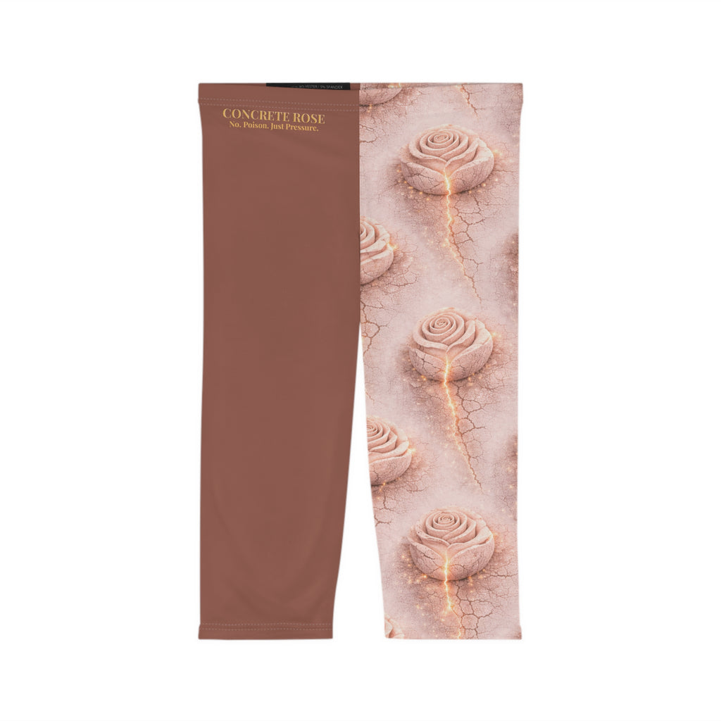Concrete Rose | Cracked Rose Capri Leggings Limited Edition