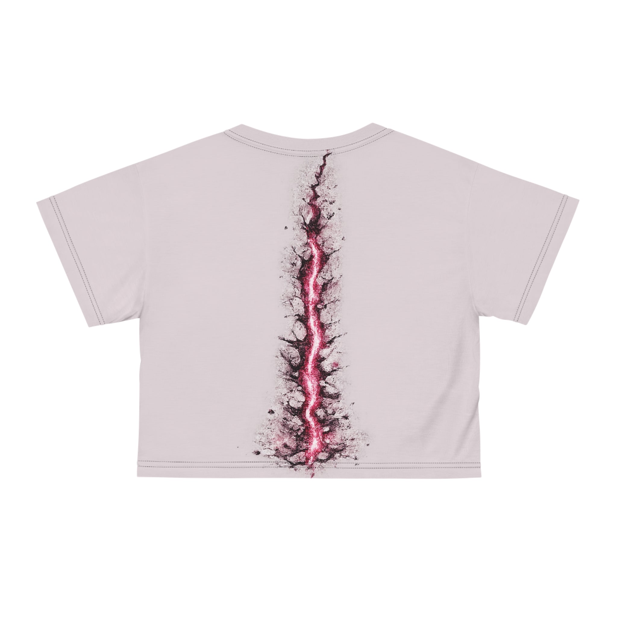 Concrete Rose | Pink Rose Crop Tee