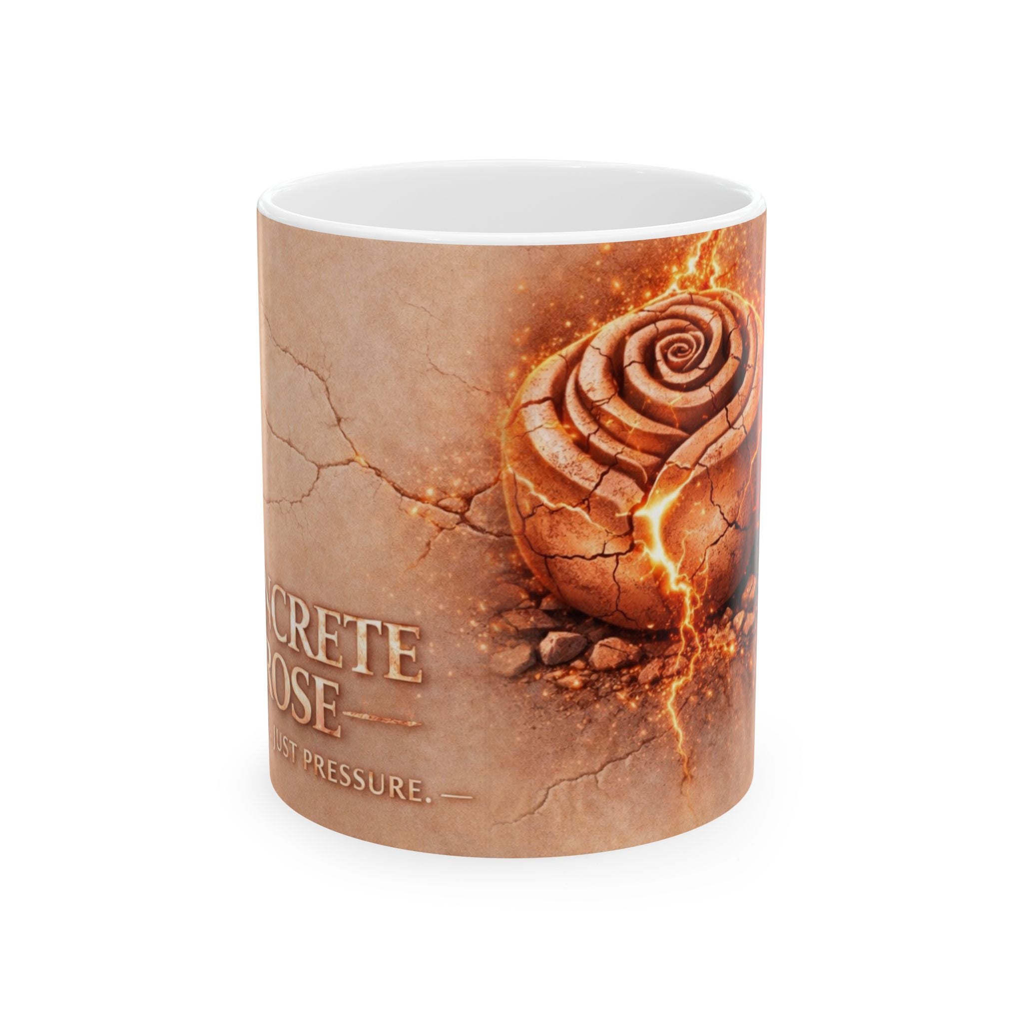 Concrete Rose | Rose Gold Ceramic Mug (11oz, 15oz)